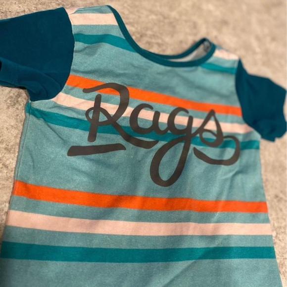 Rags Striped size f12-18 One Piece Romper - Picture 2 of 7